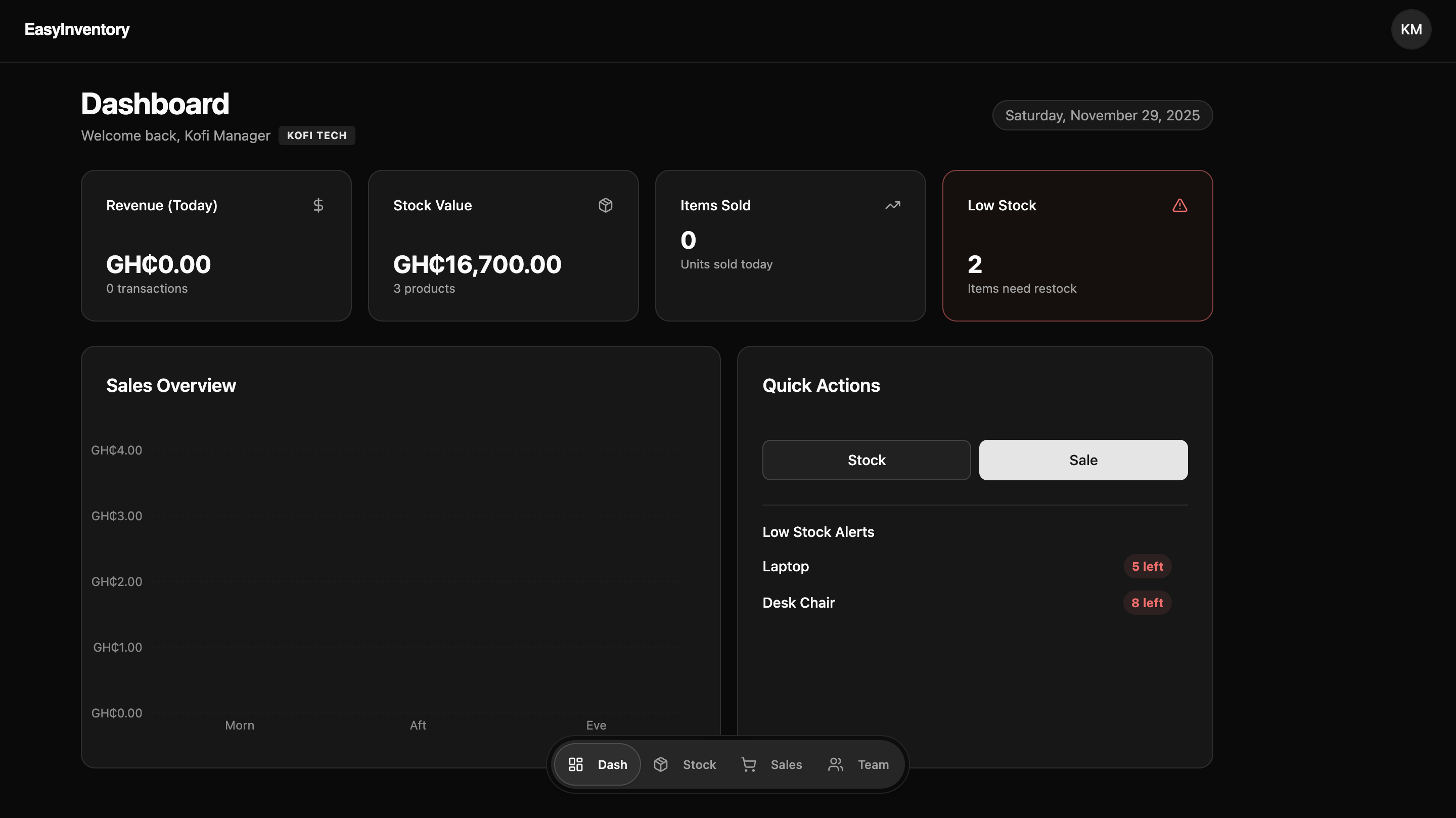 EasyInventory Project